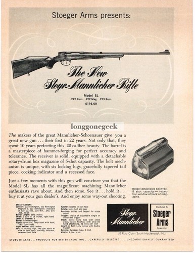 1968 steyr mannlicher - steyr-mannlicher, sl