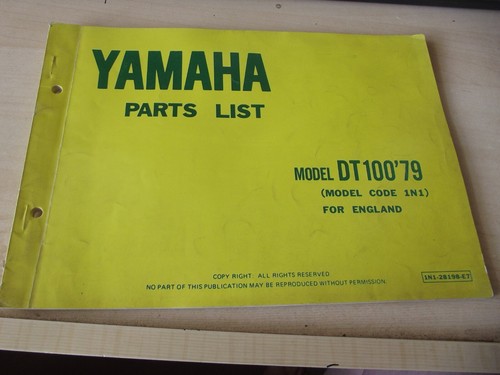 Genuine yamaha dt100 - yamaha, 1n1