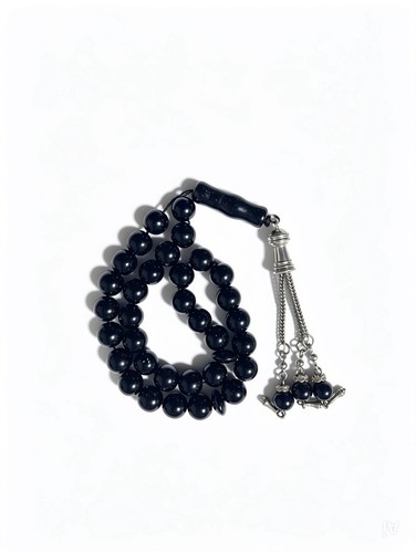 Black onyx aqeeq - black, prayer