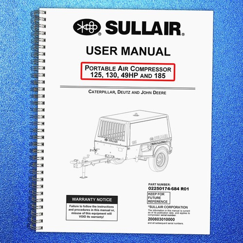 Sullair 125 130 185 portable - sullair,