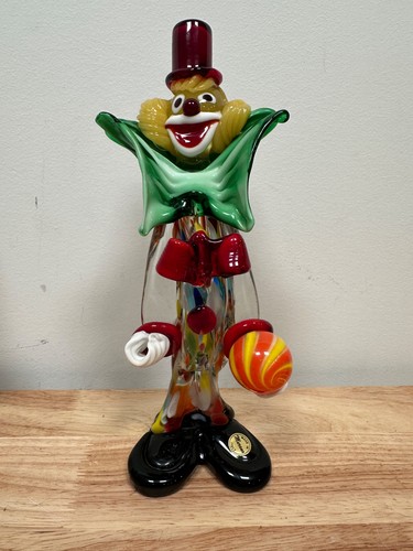 Authentic murano glass clown - authentic,