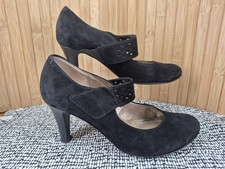 Gabor Black Tori Heeled Suede