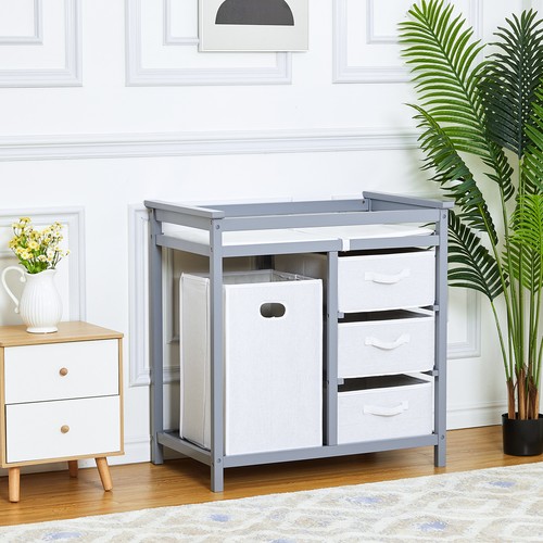 Wooden baby changing table - wooden,