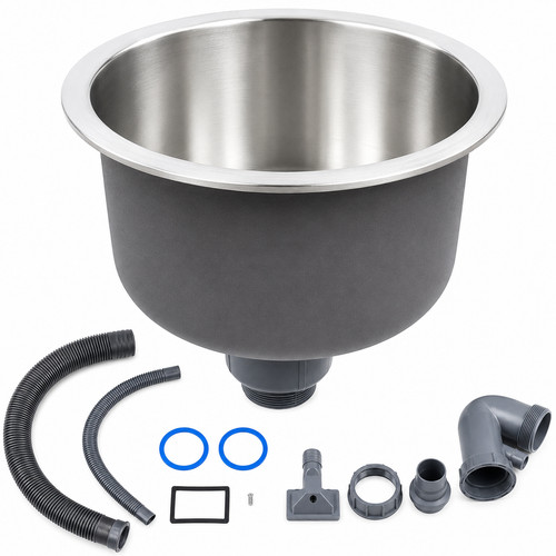 Mini round kitchen sink - round,
