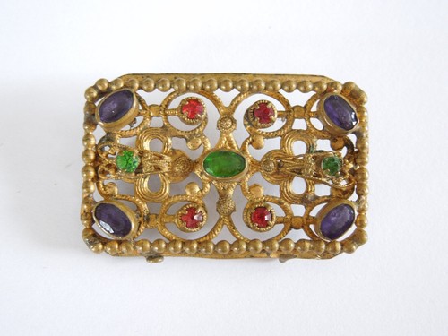Historicist brooch gold tone - brooch,