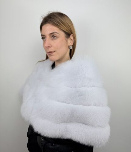 White fur shawl fox - fox,