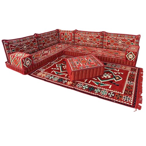 Red arabic majlis - sofa, l