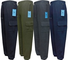 Mens Cargo Combat Jogging Bottoms Trousers Elasticated Tracksuit Joggers M-3XL