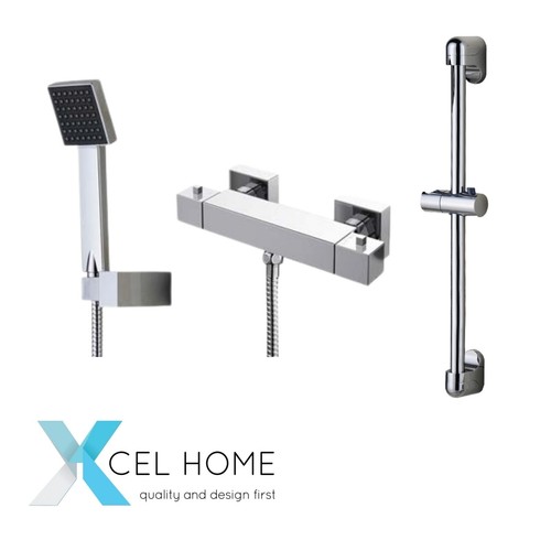Rubik chrome thermostatic bar - rubik,