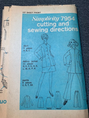 Vintage simplicity 7954 sewing - simplicity,