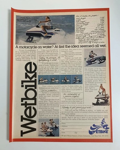 1979 wetbike motorcycle - motorcycle, on