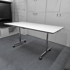Brunner Torino Flip Top Table In White (Delivery Available)