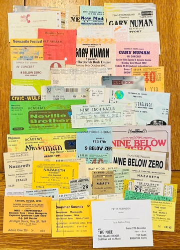 Original concert tickets - original,