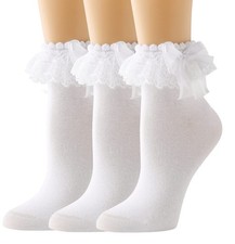 Lace Ruffle Frilly Socks for