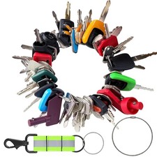 43Pcs Construction Plant Ignition Starter Key Set fit CAT JCB Kubota Toyota JD