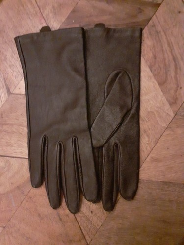 Womens leather gloves size - m&s,