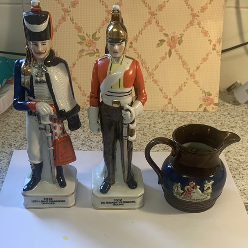 Pair ceramic french military - pair,