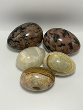 Lot Of 5 Mixed Polished Stone
