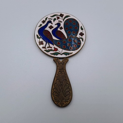 Enamel cloisonné peacock - cloisonné,