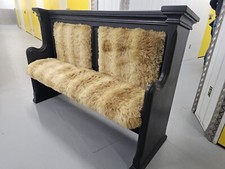 Oak pew church bench - church,