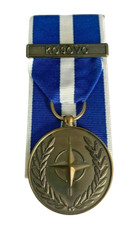 NATO KOSOVO KFOR  MEDAL  FULL & MINI SIZE, LOOSE ,COURT MOUNTED CHOOSE FROM LIST