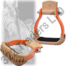 Western Style Aluminum Horse Barrel Racing Saddle Stirrups Pair - Horse Riders