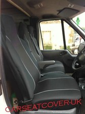 VW Transporter T4 T5 T6 HEAVY Duty GREY Trim VAN Seat COVERS -Single + Double