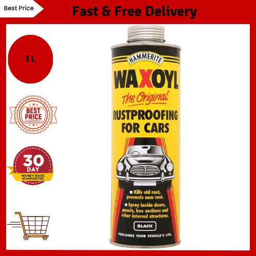Hammerite 1litre black waxoyl - 1litre,