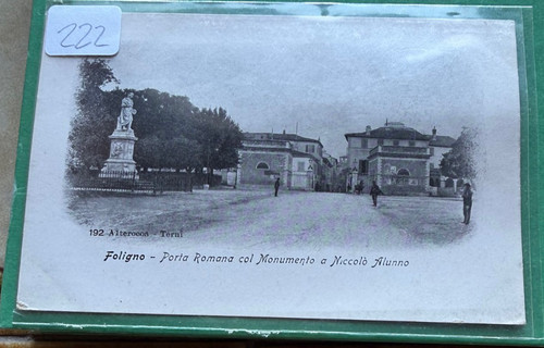 Postcard foligno roman porta - foligno,