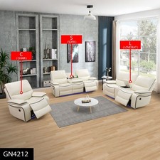 Off-White Bonded Leather