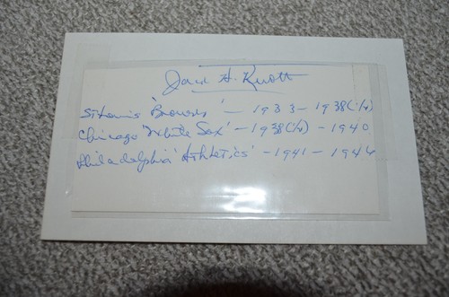 Jack knott signed cut - jack,