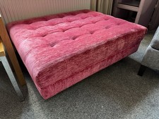 Duresta Footstool, Fabulous Quality, Casters,  Fuchsia Pink, Immaculate. RRP £2K