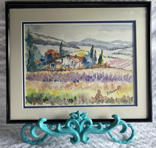 Original signed framed water - signed,