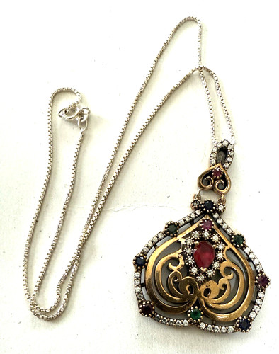 Vtg sterling vermeil baroque - sterling,