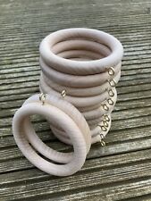 large wooden curtain rings to