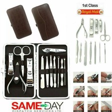 12pcs Nail Care Kit Cutter Set Clippers Manicure Pedicure Cuticle Tool Gift Set