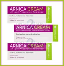3x Arnica Cream Organic Natural Remedy -Soothe | Hydrate | Moisturise -50ml