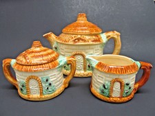 Vintage Majolica Japan Cottage