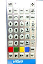 PROTEAM GIANT UNIVERSAL TV/DVD/SAT/VCR REMOTE CONTROL HO1906