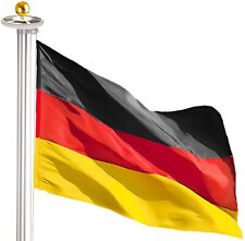 Solar Flagpole LED Lights Aluminium 20FT 13FT + German Flag W/o Golden Ball