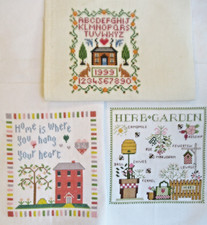 3 Completed Cross Stitch