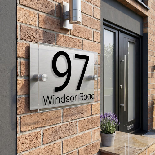 Custom acrylic house number - custom,