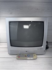 Retro Bush DVD142TV  14” CRT TV with DVD Player Built In, Gaming TV + Remote