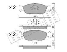 FRONT BRAKE PAD SET DISC BRAKE