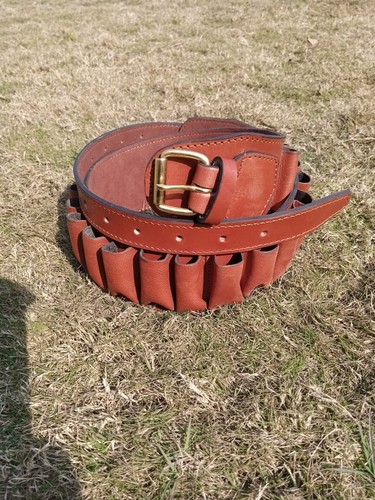 Leather cartridge belt full - belt,
