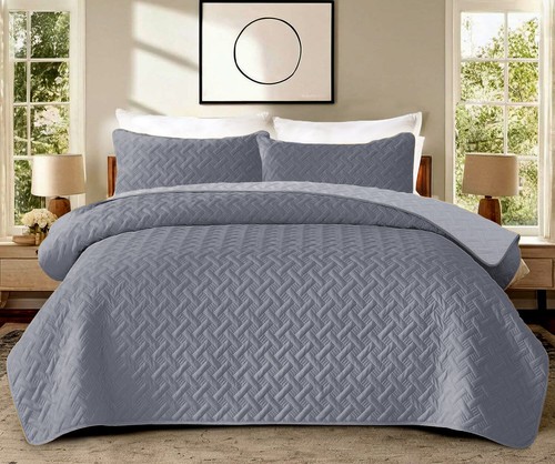 New 3pcs quilted bedspread - new,