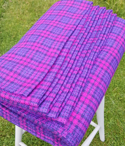 Welsh wool woven fabric - welsh, new