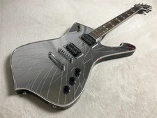 New Iceman Paul Stanley Electric Guitar White Cracked Mirror Electric Guitar