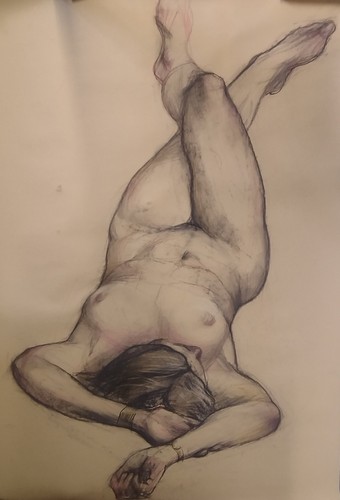 Nude female model - female,