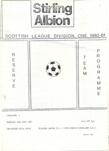 Stirling albion reserves - albion,